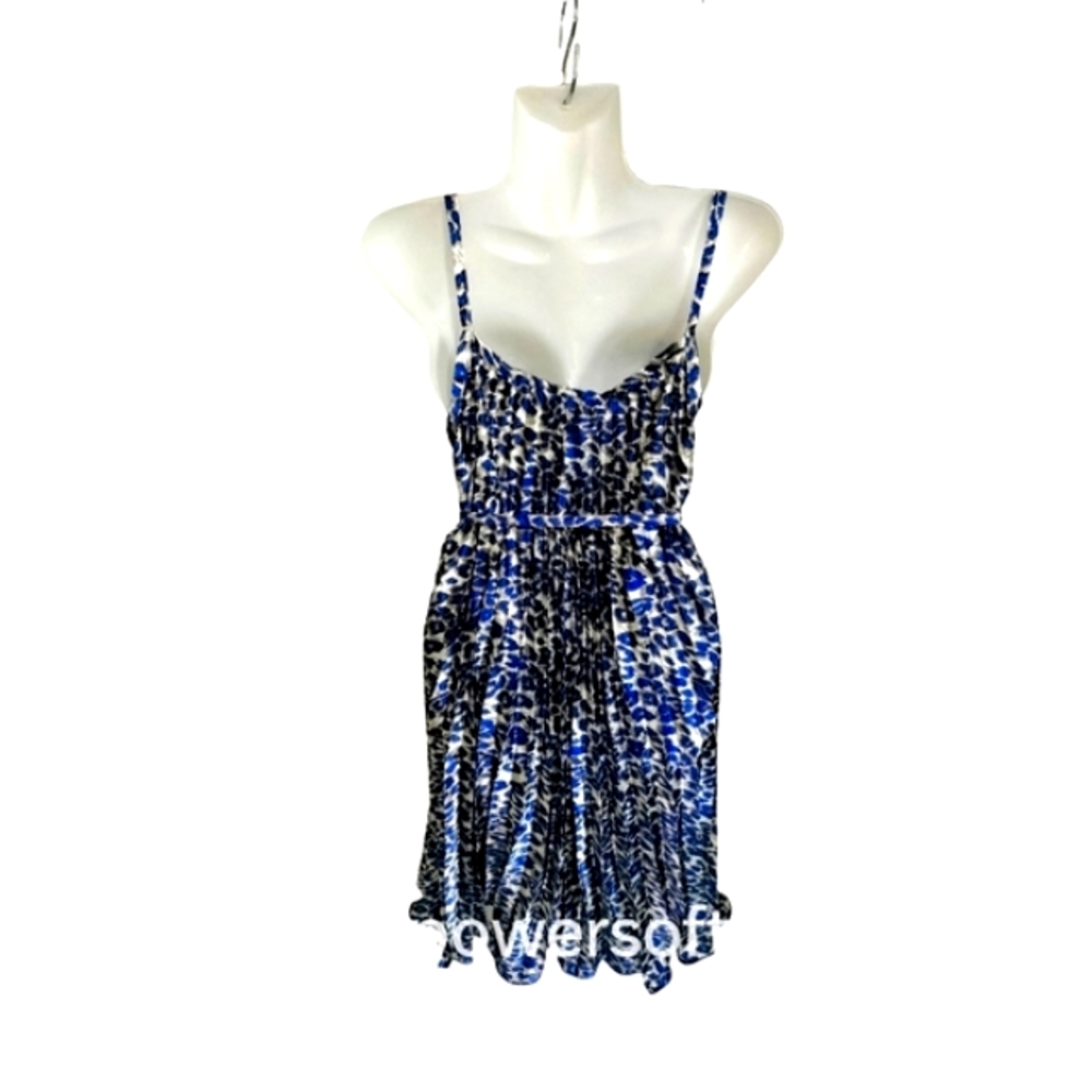 Pleated midi dress